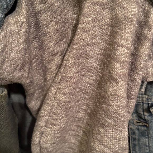 Free People denim knit distressed hoodie jacket in Indigo wash. Worn a few times - Picture 8 of 8
